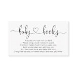 Book Request for Baby Shower Invitation - Simple Book Request for Baby Shower Invitation - Simple