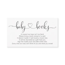 Book Request for Baby Shower Invitation - Simple Book Request for Baby Shower Invitation - Simple