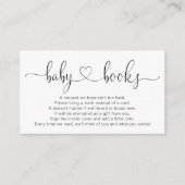 Book Request for Baby Shower Invitation - Simple (Front)