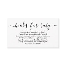 Book Request for Baby Shower Invitation - Simple Book Request for Baby Shower Invitation - Simple
