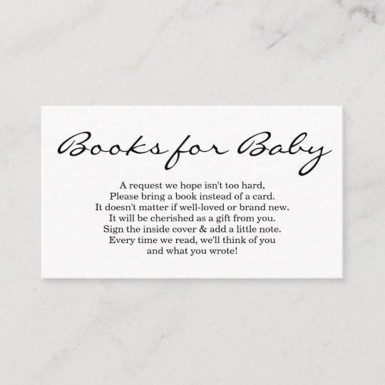 Book Request For Baby Shower Invitation Simple Zazzle Com