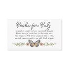 Book Request for Baby Shower Pink Wildflower