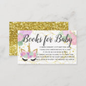 Book Request for Baby Unicorn Shower Invitation (Front/Back)