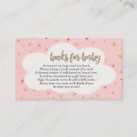 Book Request for Girl's Baby Shower Invitation