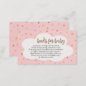 Book Request for Girl's Baby Shower Invitation (Front/Back)