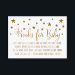 Book Request Insert Card<br><div class="desc">Insert these cards into your baby shower invitations when requesting books instead of cards. These cards are made to match our Twinkle, Twinkle Little Star Collection.
*This designs contains elements that simulate glitter and foil, but no actual glitter or foil is printed.</div>