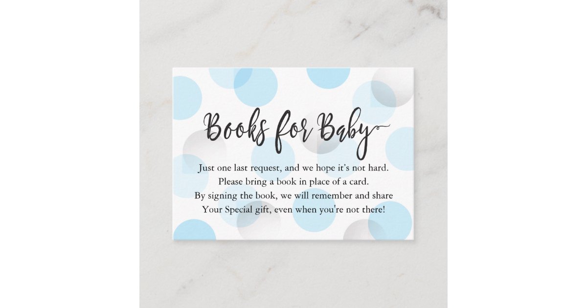 Book Request Insert Card | Zazzle