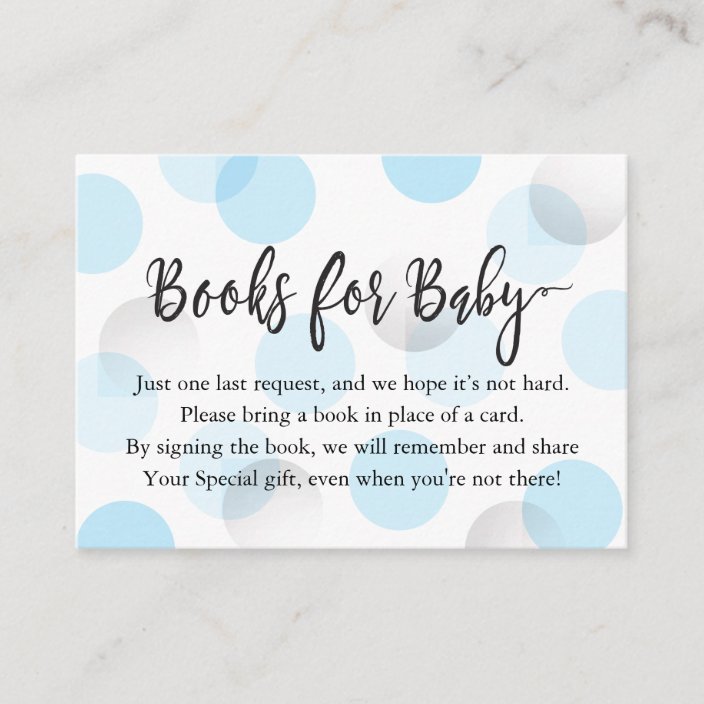 Book Request Insert Card | Zazzle.com