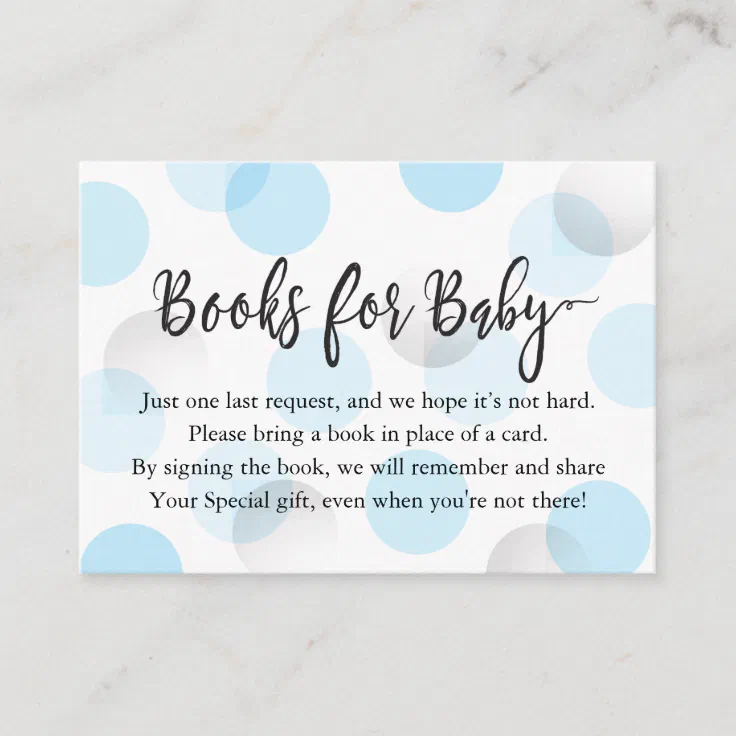 Book Request Insert Card | Zazzle