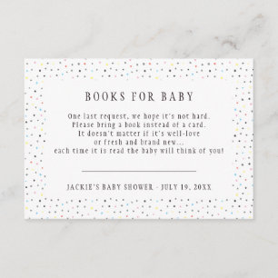 Book Request Matching Baby Shower Enclosure Card