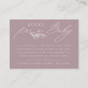 Book request modern baby shower invitation card