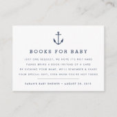 Book Request | Nautical Baby Shower Insert Card (Front)