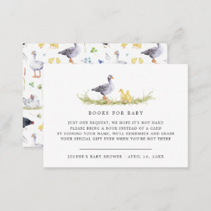 Book Request | Rustic Farmhouse Baby Shower Enclosure Card
