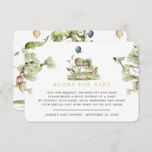 Book Request Woodland Circus Baby Animals Enclosure Card