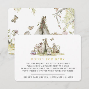 Book Request   Woodland Forest Baby Animals  Enclosure Card