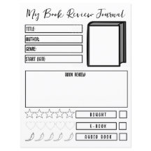 Book Review Planner Reading Journal Neutral