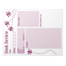 Book Review Reading Bee Notepad