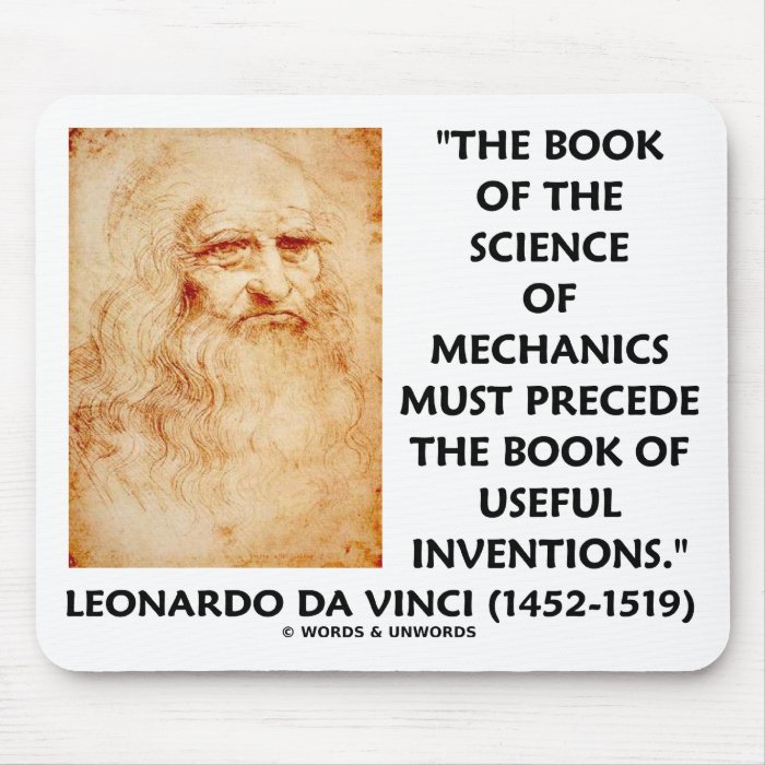 Book Science Of Mechanics Must Precede Inventions Mousepads