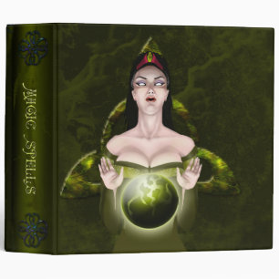 Book Seer Spell 2 in. mystical green tones Binder