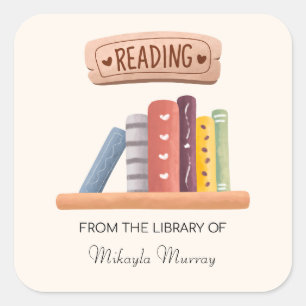 Book Shelf Personalized Bookplate