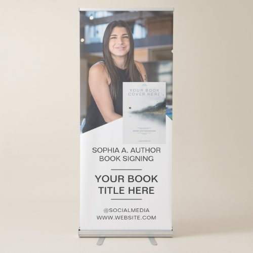 Book Signing Author Book Launch Promotional  Retractable Banner