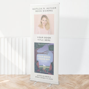 Book Signing   Author Book Launch Promotional Retractable Banner