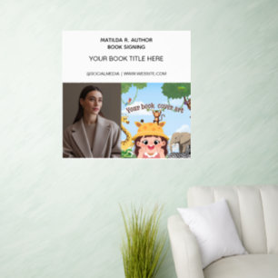 Book Signing Author Book Launch Promotional Wall Decal
