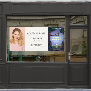 Book Signing Author Book Launch Promotional Window Cling