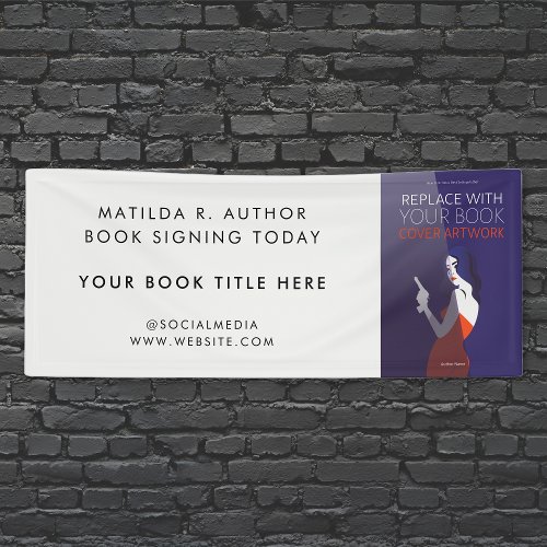 Book Signing  Author Cover Artwork Promotional  Banner