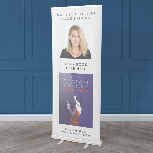 Book Signing | Author Cover Artwork Promotional Retractable Banner (Creator Uploaded)