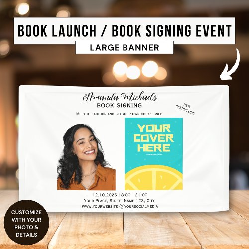 Book Signing Author Writer Book Launch Bestseller Banner