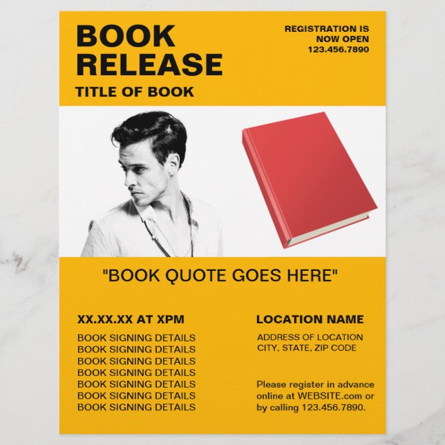 Book Signing & Release Flyer - Author Collection (Front)