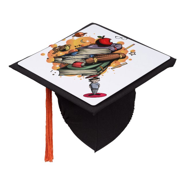 Book Smart  Graduation Cap Topper (Angled)