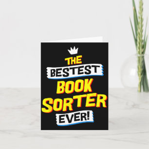 Book Sorter, Funny Job Occupation  Card