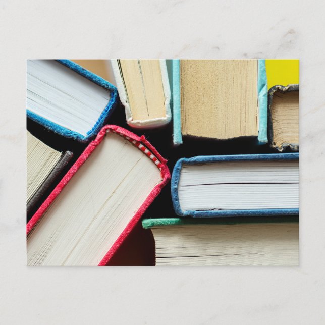 Book Spines Photo Postcard (Front)