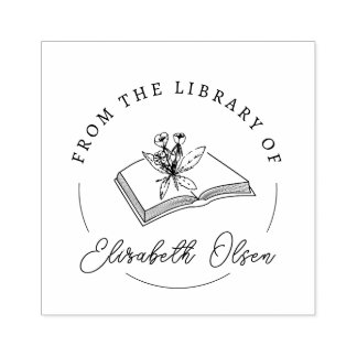 BOOK STAMP|Custom library Stamp|Embosser Stamp| Rubber Stamp