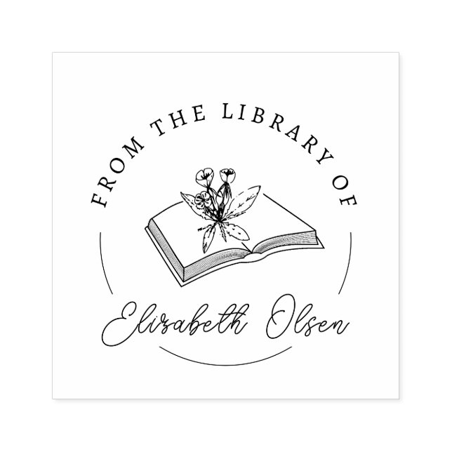 BOOK STAMP|Custom library Stamp|Embosser Stamp| Rubber Stamp (Imprint)