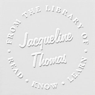Book Stamp Personal Library Custom Embosser