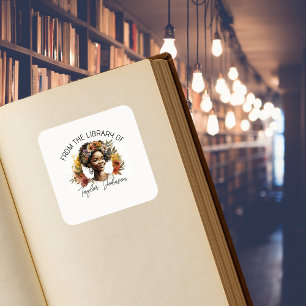 Book stickers, bookplate Custom name label