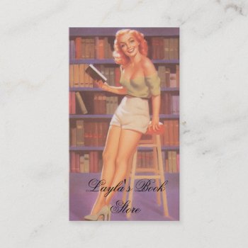 Book Store Business Card by VintageBeauty at Zazzle