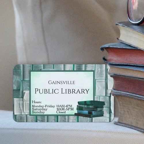 Book Store Library  Business Card