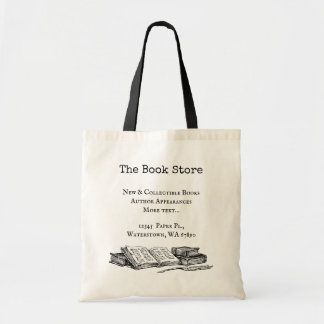 Book Store Old Books Editable Tote Bag