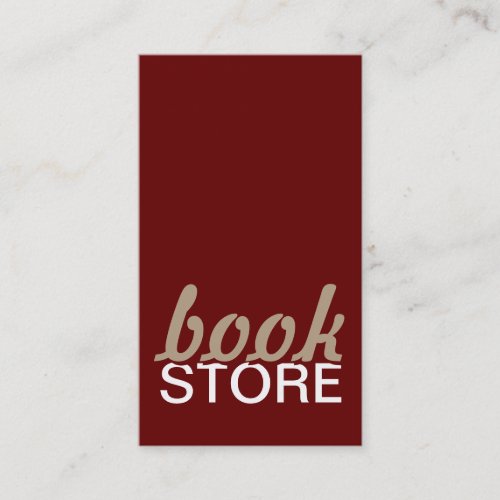 book store punch card