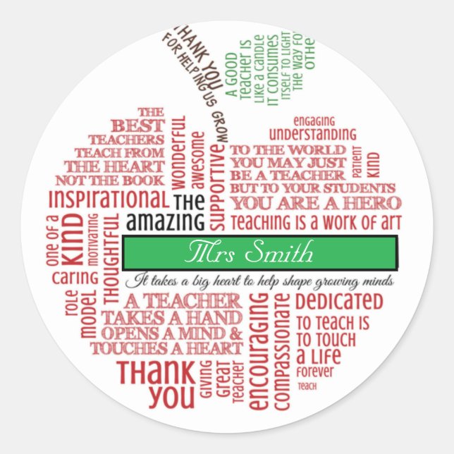 Book Teacher accessories Label (Front)