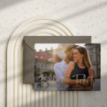 Book the Tickets Faux Gold Wedding Save the Date Announcement Postcard<br><div class="desc">This simple and elegant photo save the date card for your destination wedding features modern casual faux gold script that says "Book the Tickets". More information fits onto the back, with a black illustration of a world map to make this perfect for a wedding where people will be able to...</div>