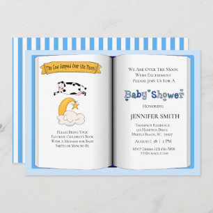 Book Theme Baby Shower Invitation (Boy)