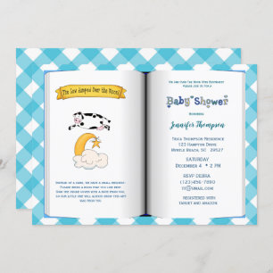 Book Theme Baby Shower Invitation (Boy)