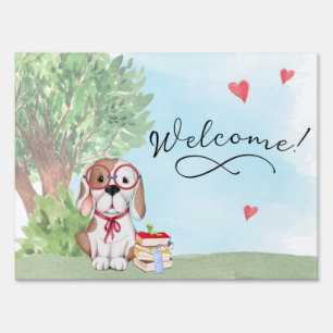 Book Theme Baby Shower Welcome Sign
