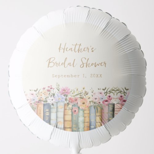Book Theme Bridal Balloon