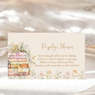 Book Theme Display Shower Card